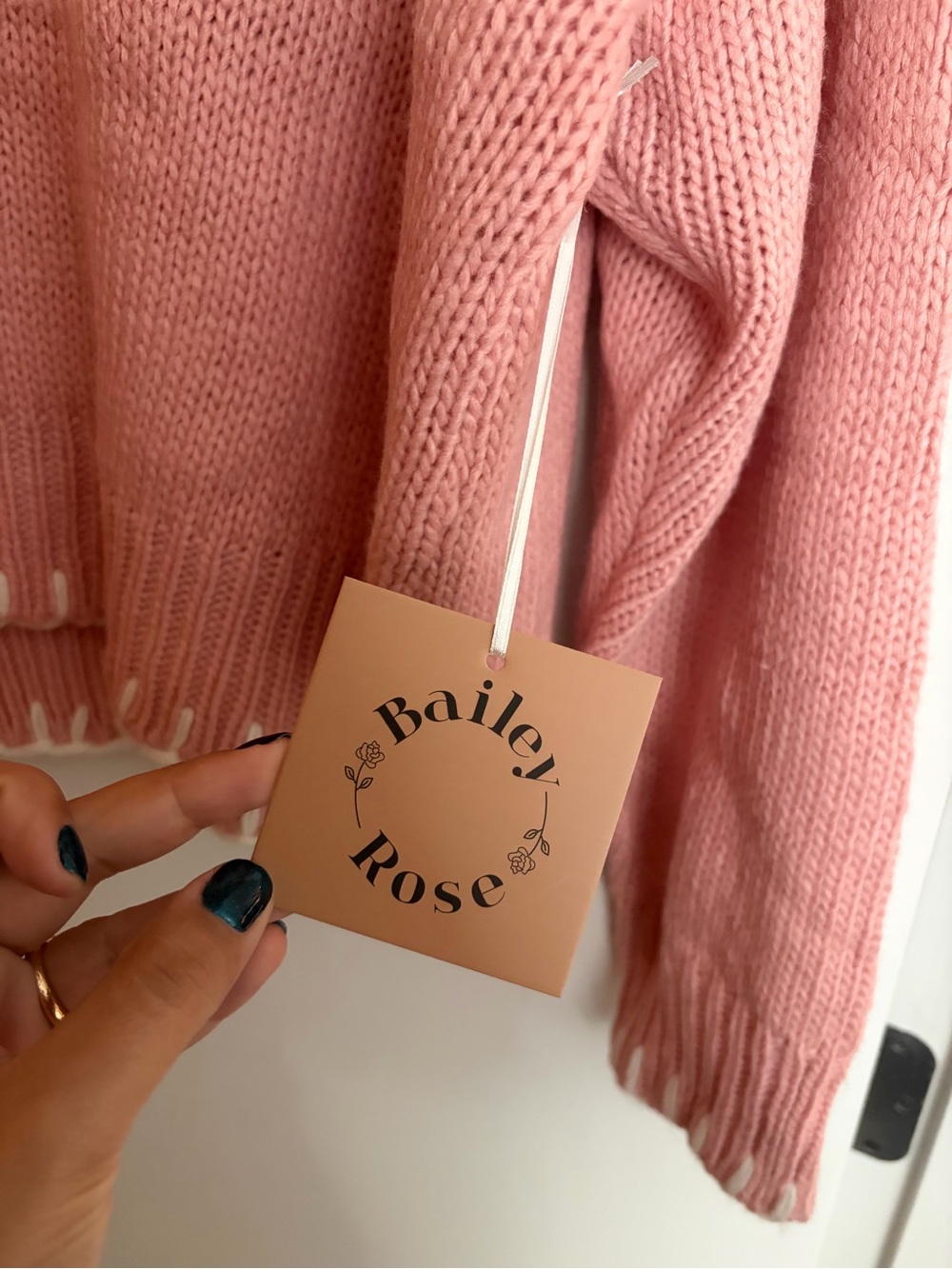 Pink Bow Crewneck Sweater - NWT - Picture 2 of 4